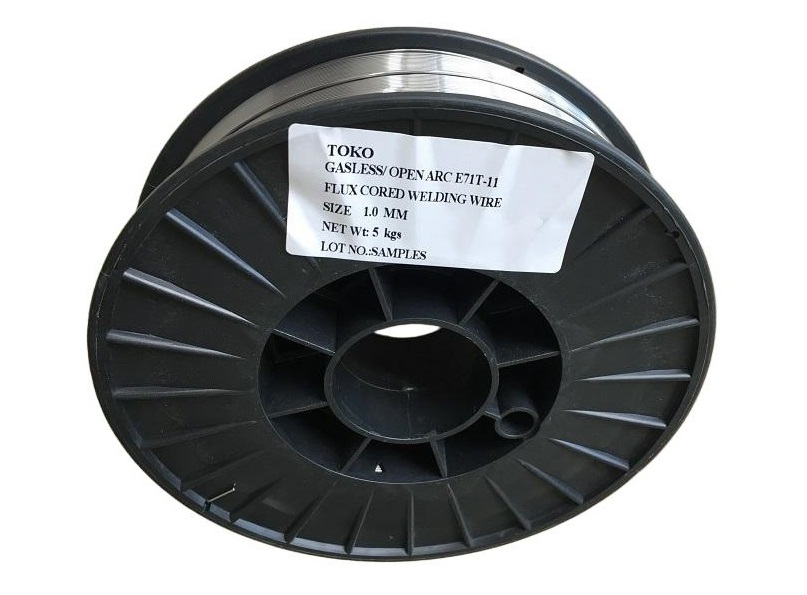 TOKO E71T-11 self-shielded flux cored wire spool