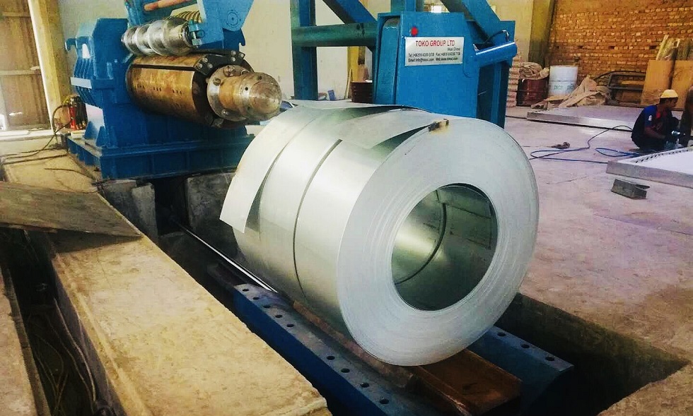 TOKO 4Hi Cold Rolling Mill with AGC system output coils