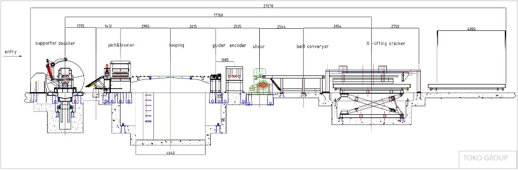 TOKO CTL layout drawing technical