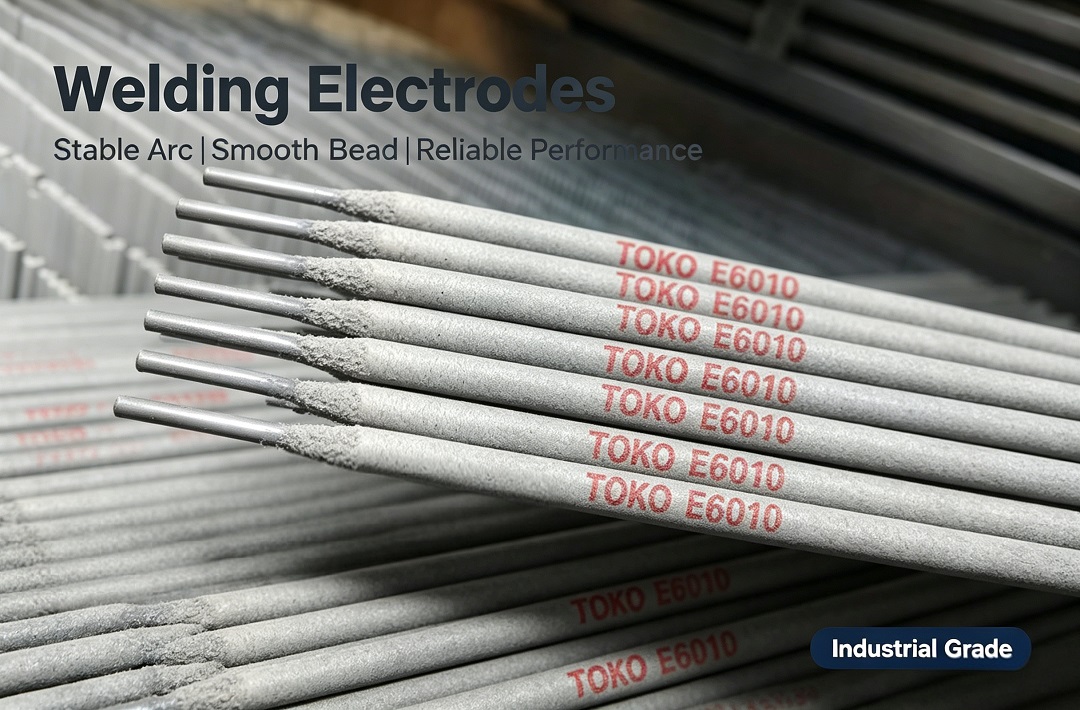 TOKO E6010 cellulose sodium welding electrodes in box